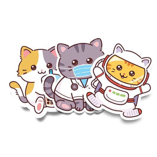 Cat Sticker 3 Pack