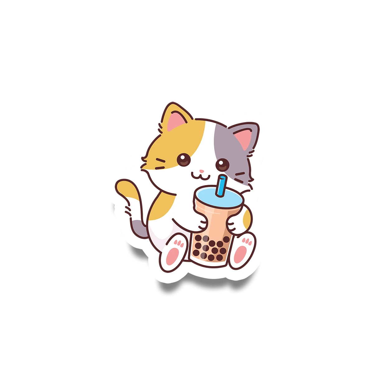 Boba Cat Sticker