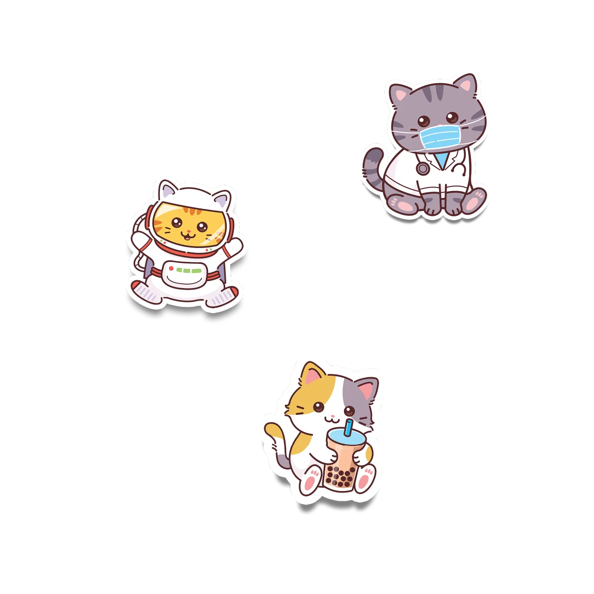 Cat Sticker 3 Pack